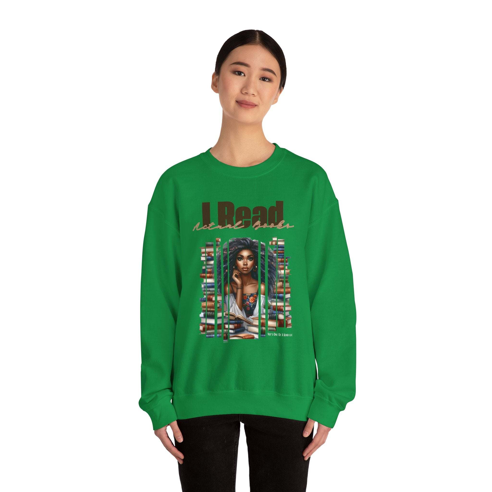 read actual books Unisex Heavy Blend™ Crewneck Sweatshirt
